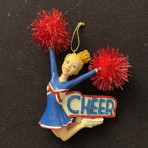 “Cheerleader” Kurt Adler Christmas Hanging Ornament, Brand New